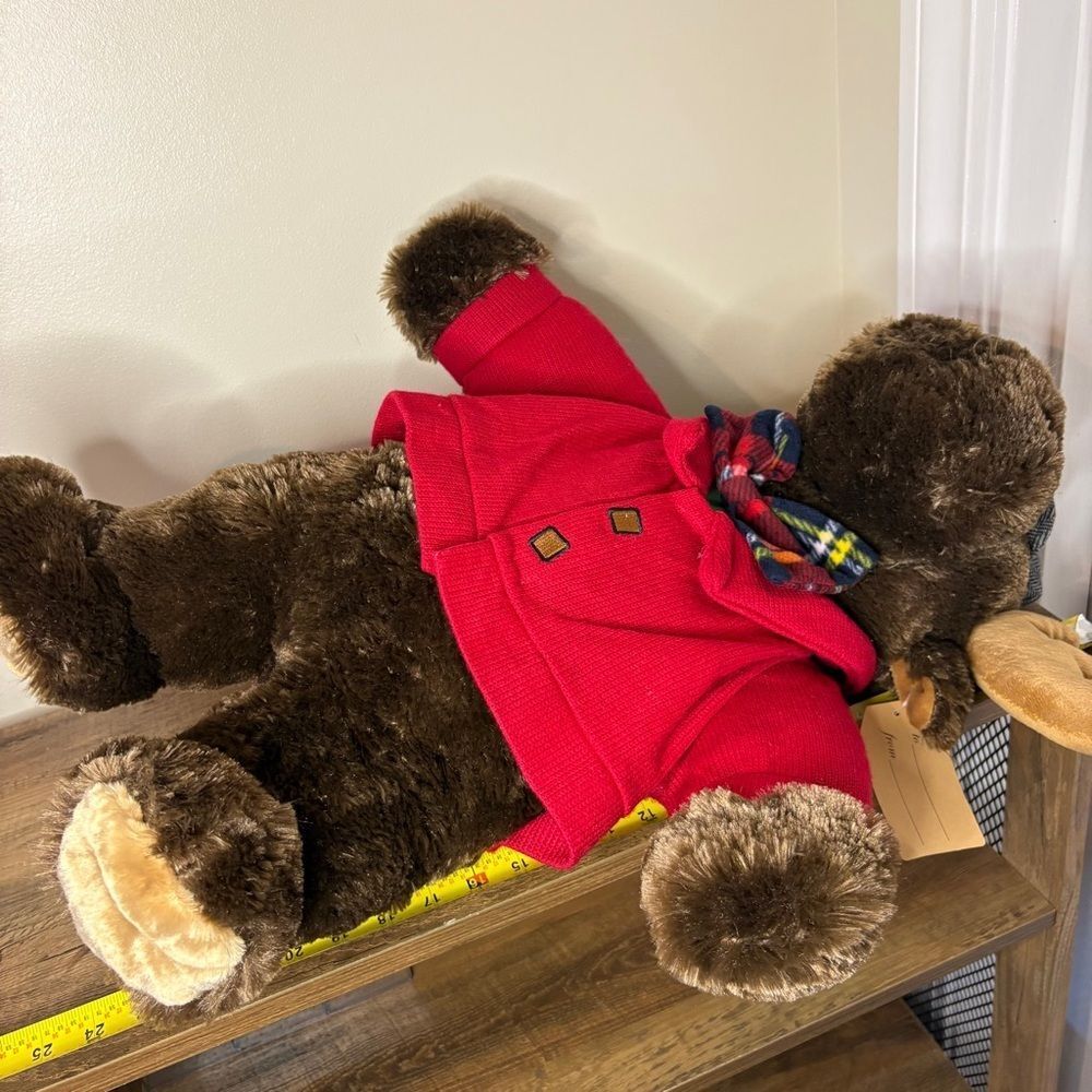 Sears Roebuck Co. Cuddly Classics 20" Large Plush Stuffed Holiday Moose 2018 - Picture 7 of 9
